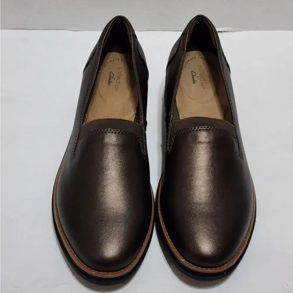 Clarks Women’s Sharon Dolly Loafer‎ 7 Antique Bronze size 10 new!